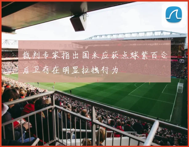 裁判专家指出国米应获点球紫百合后卫存在明显拉拽行为